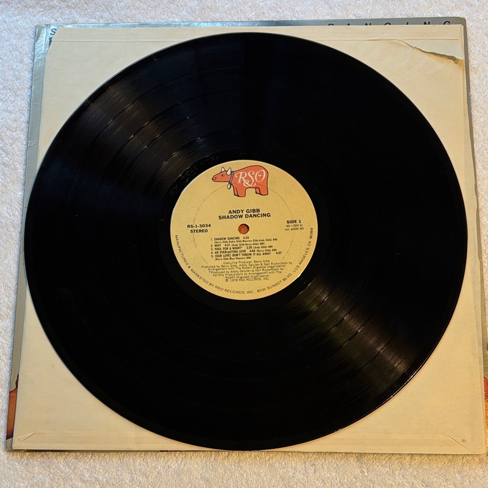 Andy Gibb Shadow Dancing on Vinyl